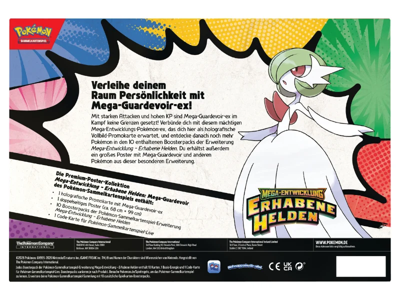 Pokémon Premium-Poster-Kollektion Mega-Entwicklung - Erhabene Helden: Mega-Guardevoir-ex