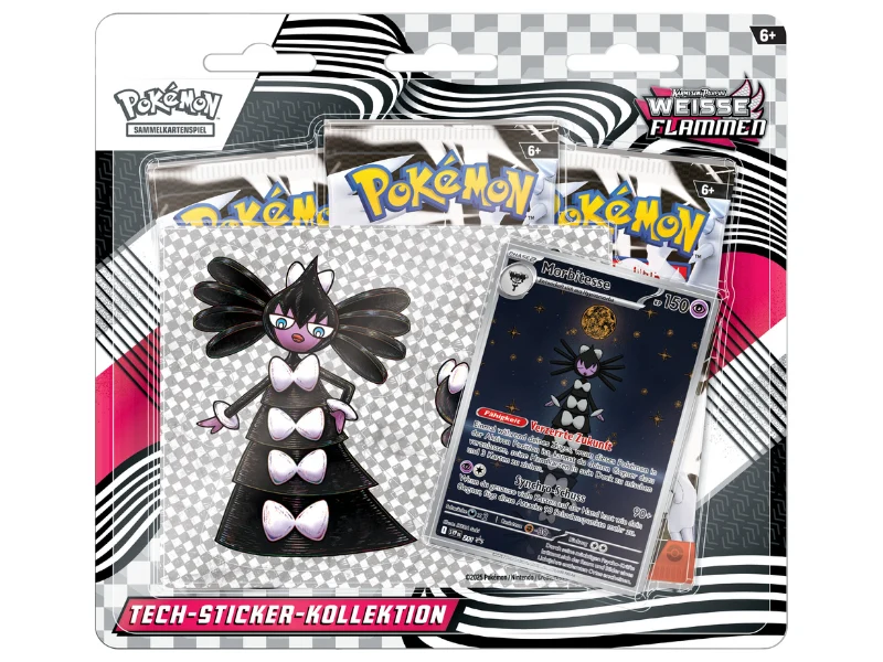 Pokémon Tech-Sticker-Kollektion Karmesin & Purpur - Weiße Flammen