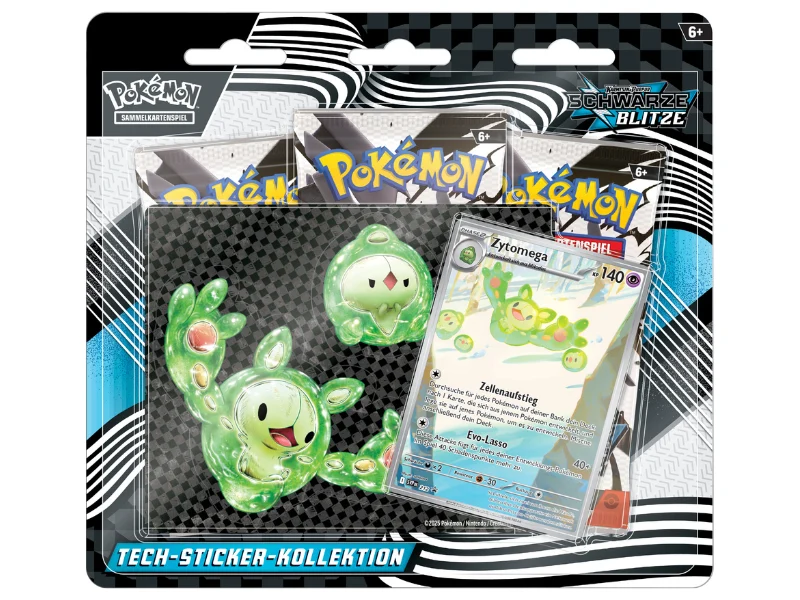 Pokémon Tech-Sticker-Kollektion Karmesin & Purpur - Schwarze Blitze