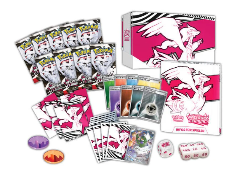 Pokémon- Top-Trainer-Box Karmesin & Purpur – Weiße Flammen
