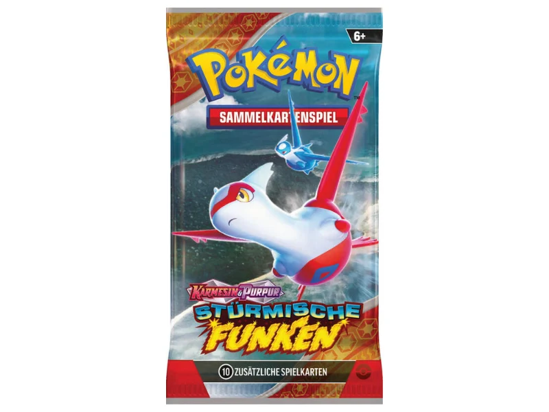 Pokémon Top-Trainer-Box Karmesin & Purpur - Stürmische Funken
