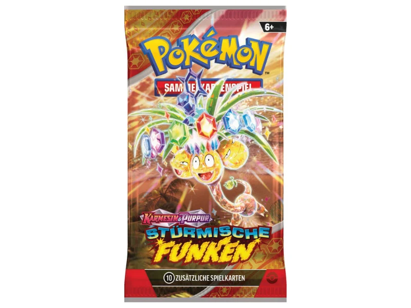 Pokémon Top-Trainer-Box Karmesin & Purpur - Stürmische Funken