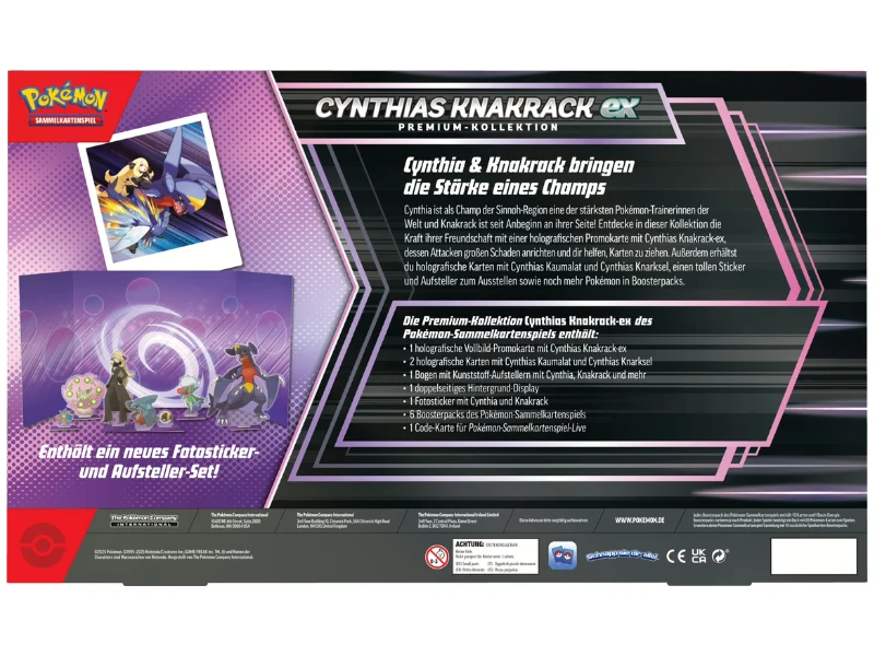 Pokémon Cynthias Knakrack-ex Premium-Kollektion