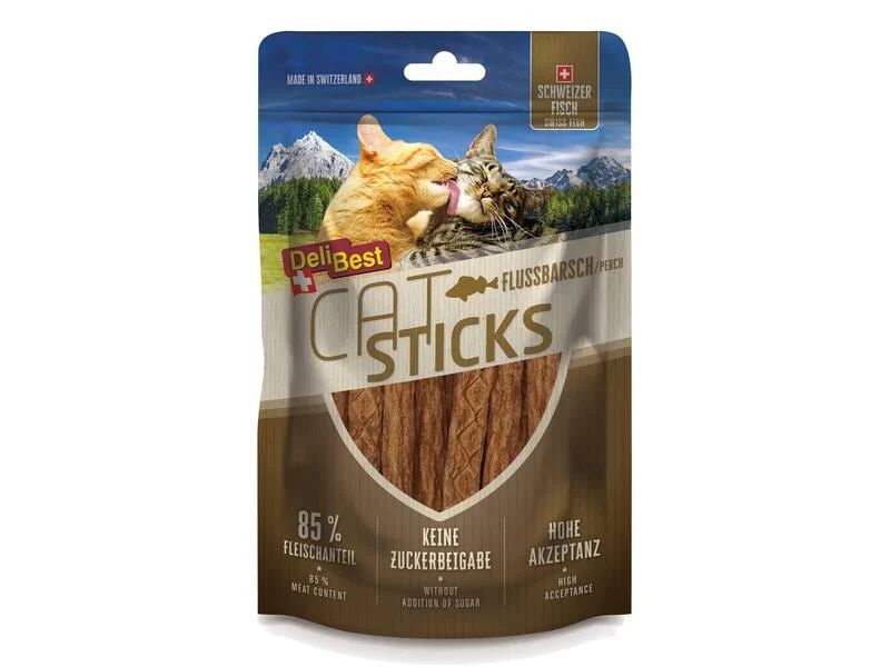 DeliBest Cat Sticks Flussbarsch 50g