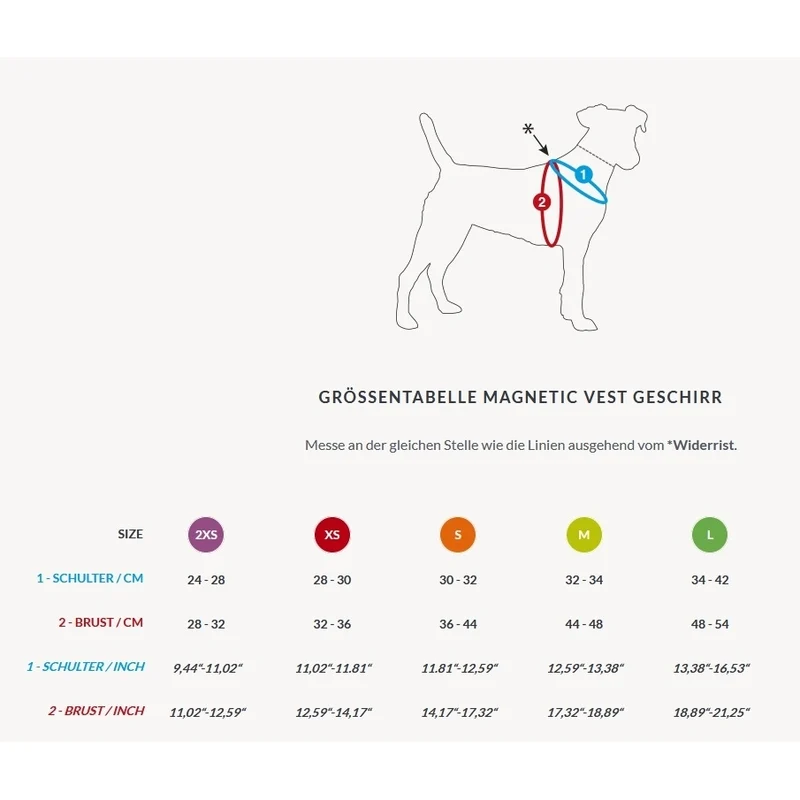 Curli Magnetic Vest Geschirr Air Mesh