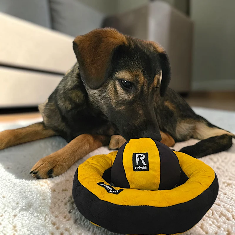 Redoggo Donut – Robustes Hundespielzeug aus Upcycling-Material