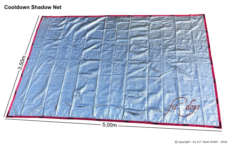 Cooldown Shadow Net – Flexibler Hitzeschutz mit Alu-Beschichtung