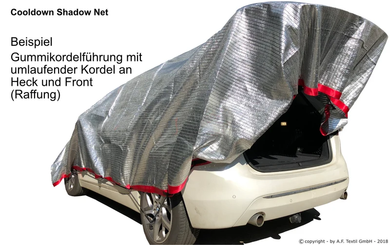 Cooldown Shadow Net – Flexibler Hitzeschutz mit Alu-Beschichtung