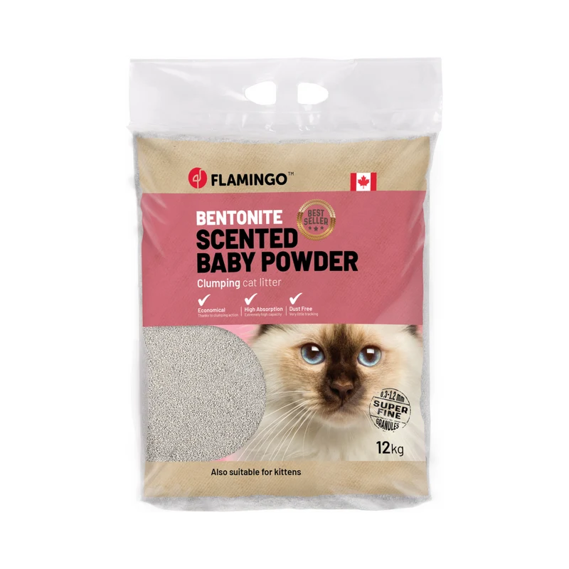 Katzenstreu mit Babypuderduft – Frische & Sauberkeit für Ihre Katze - Feine Körner Klumpend