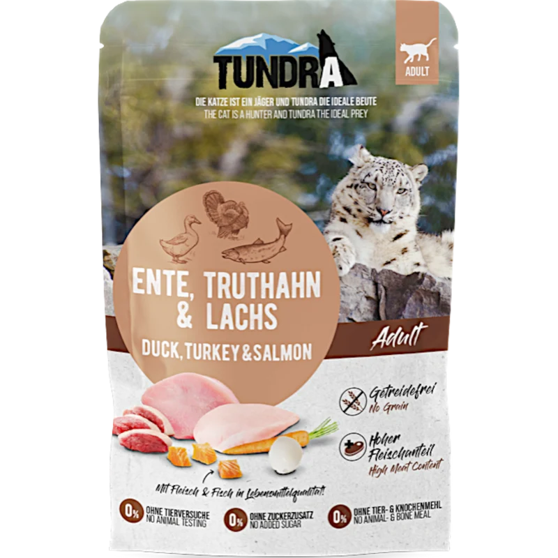 Tundra Cat - Frischebeutel mit Ente, Truthahn & Lachs