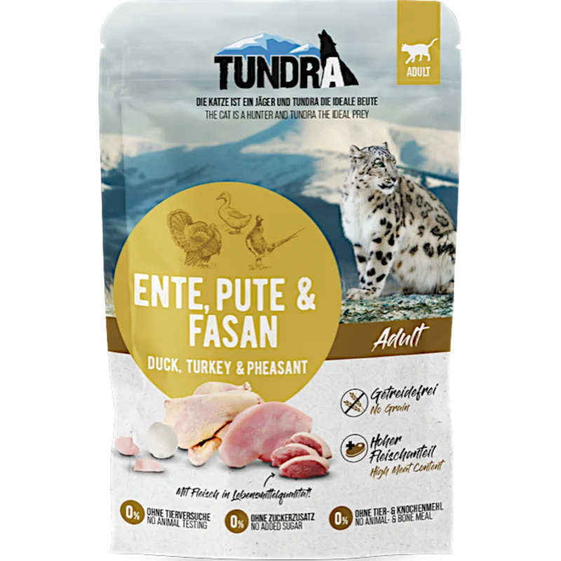 Tundra Cat - Frischebeutel mit Ente, Pute & Fasan