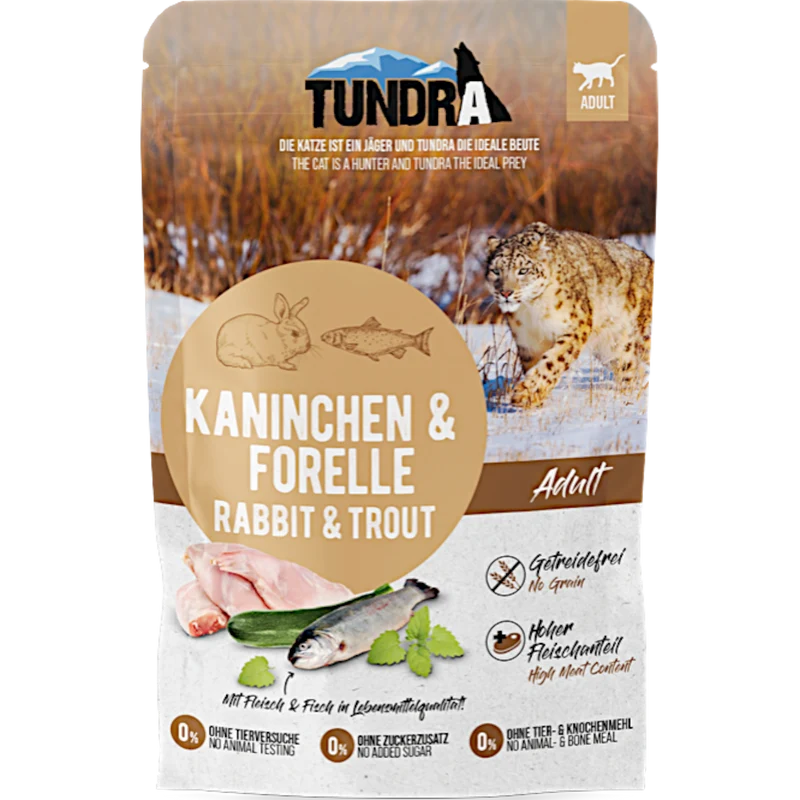 Tundra Cat - Frischebeutel mit Kaninchen & Forelle