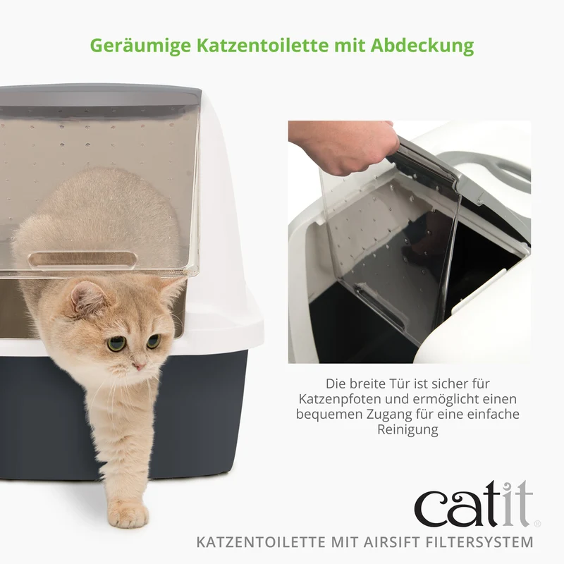 Catit Katzentoilette mit Abdeckung