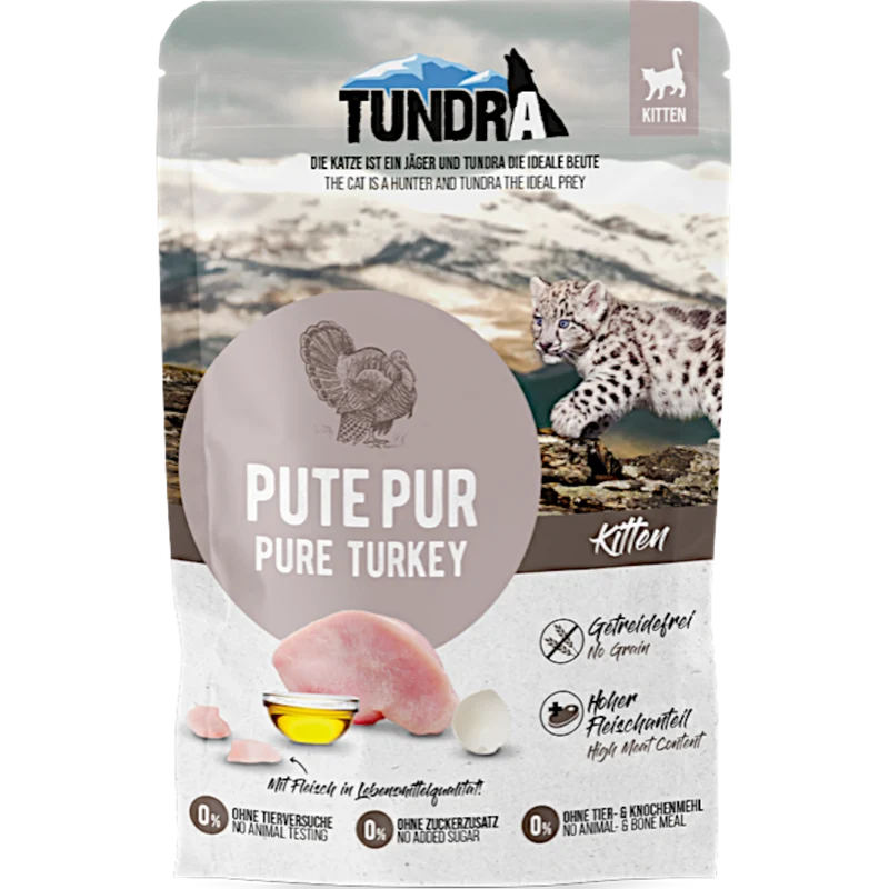 Tundra Cat - Frischebeutel mit Pute pur für Kitten
