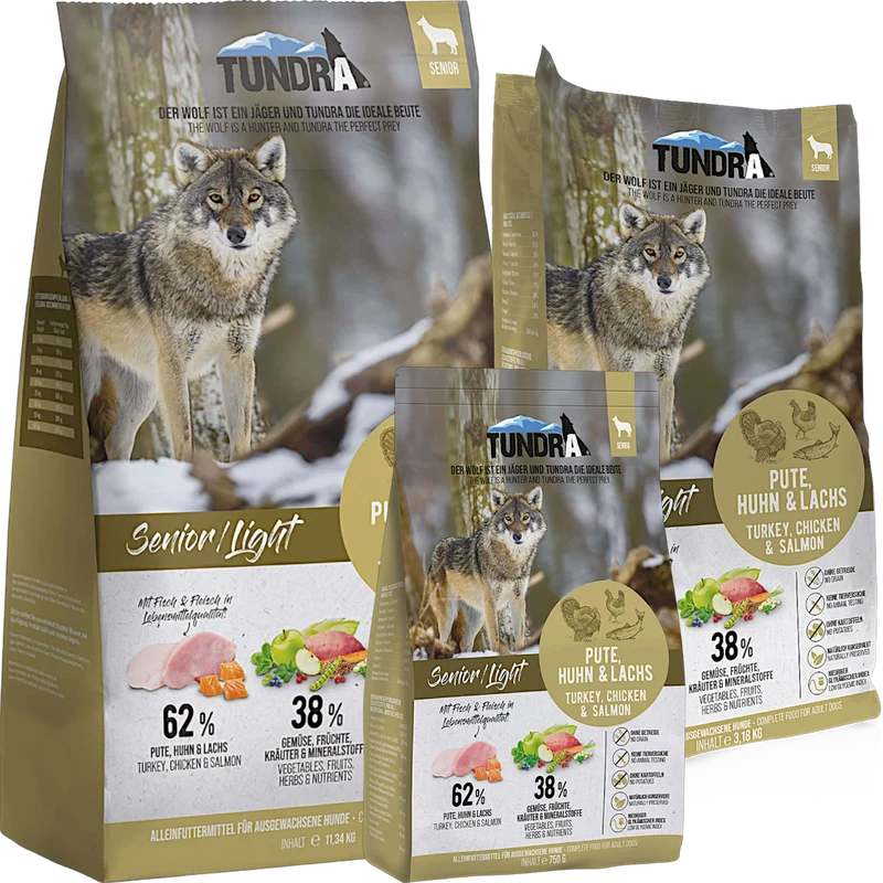 Tundra Dog - Pute, Huhn & Lachs Light für Senior