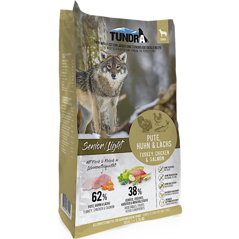Tundra Dog - Pute, Huhn & Lachs Light für Senior