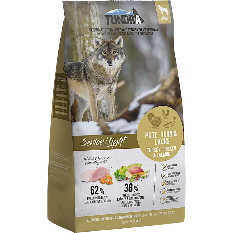 Tundra Dog - Pute, Huhn & Lachs Light für Senior