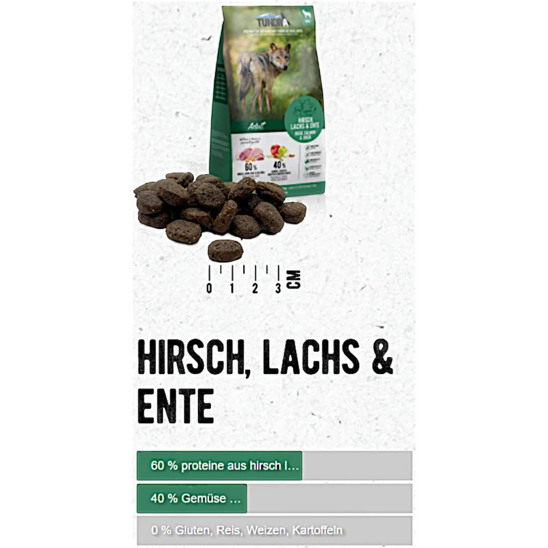 Tundra Dog - Hirsch, Ente & Lachs