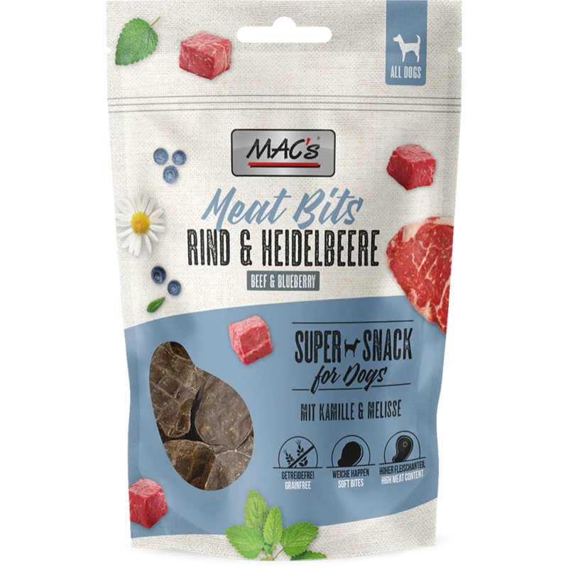 MAC’s Dog – Meat Bits Rind & Heidelbeere