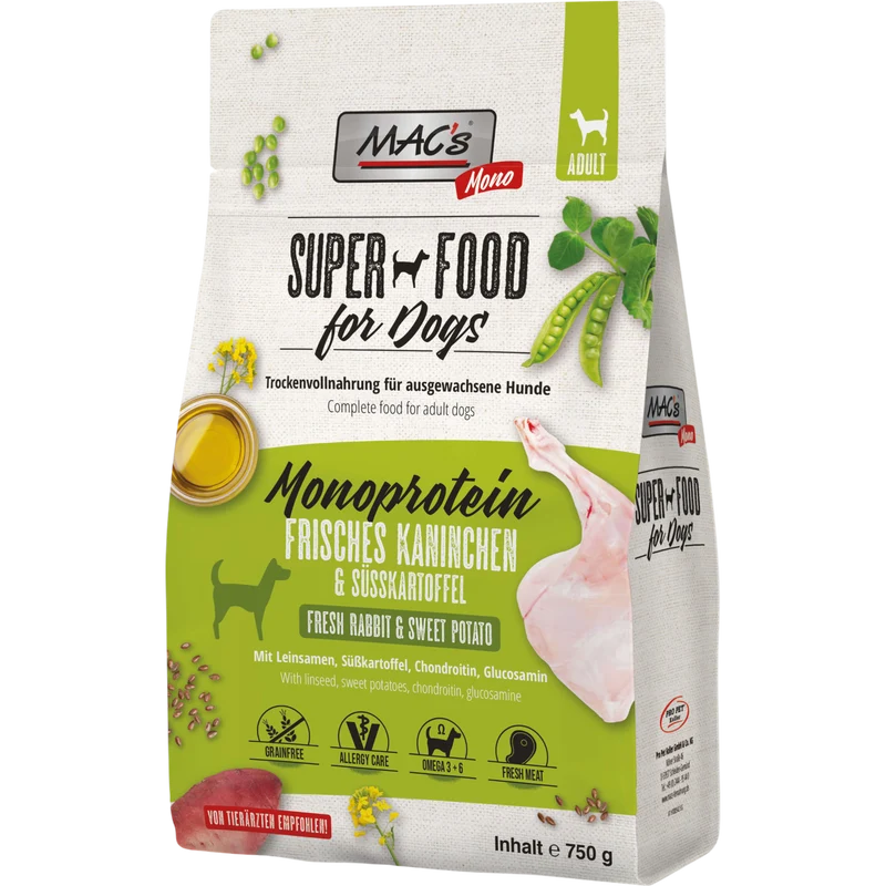 MAC’s Dog – Mono Frisches Kaninchen & Süßkartoffel