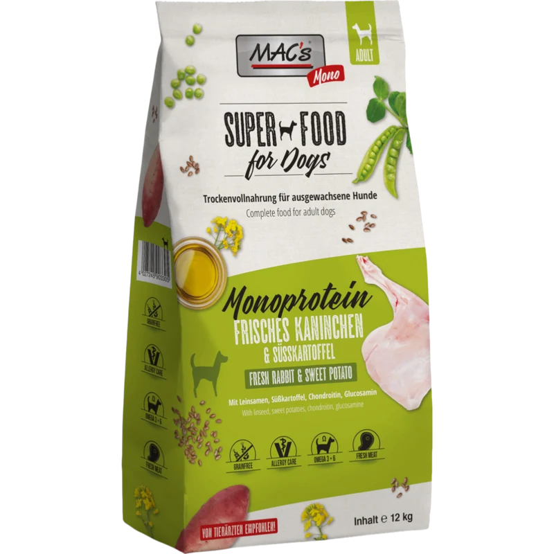 MAC’s Dog – Mono Frisches Kaninchen & Süßkartoffel