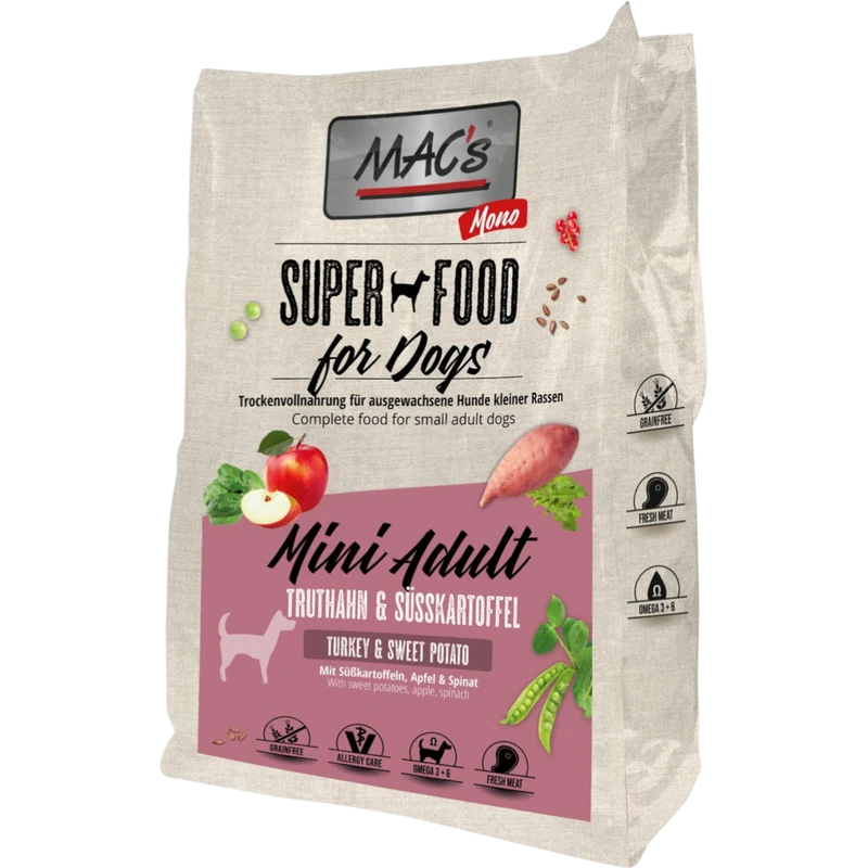 MAC’s Dog – Mono Mini Adult Frischer Truthahn & Süßkartoffel