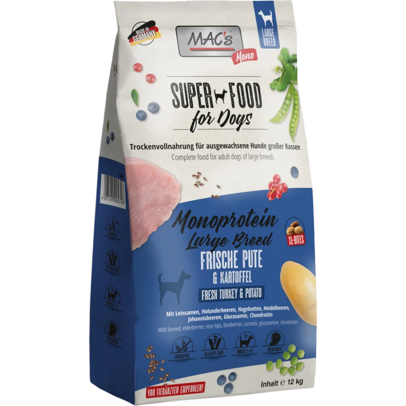 MAC’s Dog – Mono Large Breed Frische Pute & Kartoffel