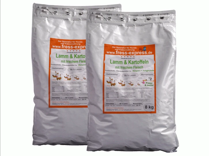 DUO Trockenfutter 16 kg: ( 2 x 8 kg )