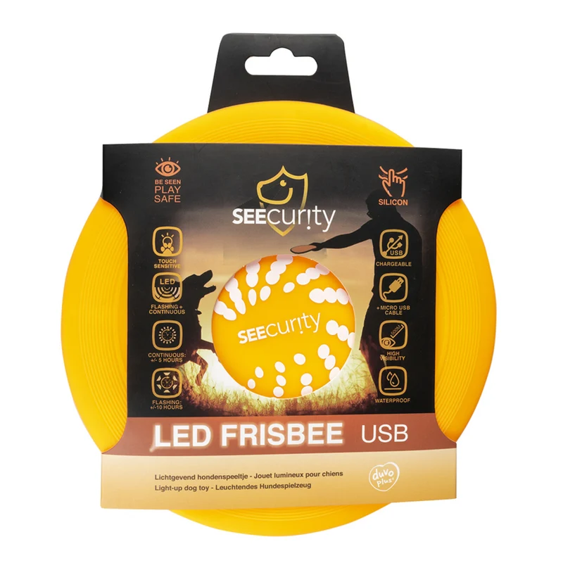 LED Frisbee von Duvo+ - Leuchtender Spielspaß für Hunde