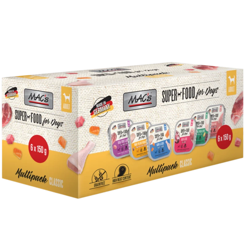 MAC’s Dog – Schale Multipack Classic 6 x 150 g