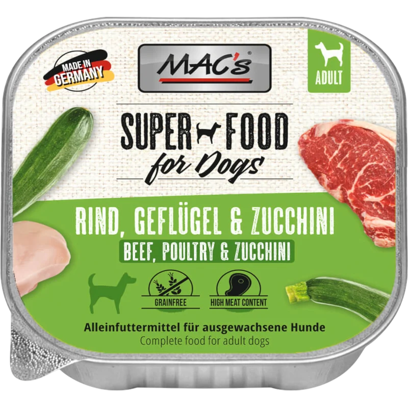 MAC’s Dog – Schale Rind, Geflügel & Zucchini