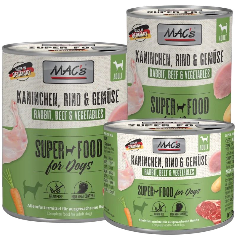 MAC’s Dog – Kaninchen, Rind & Gemüse