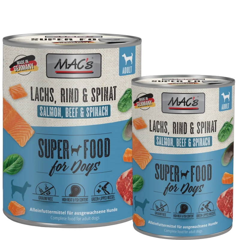 MAC’s Dog – Lachs, Rind & Spinat