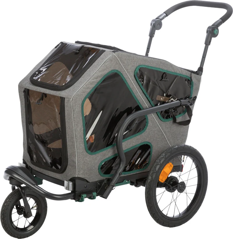 Fahrradanhänger für große Hunde, mit Federung