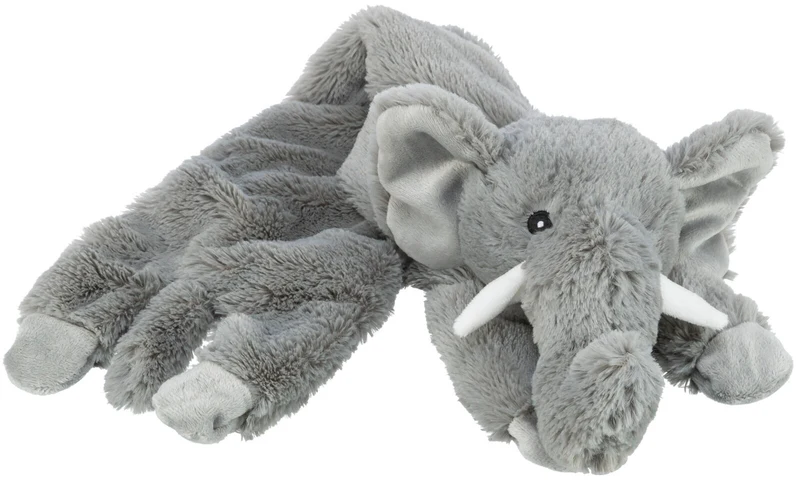 Hundespielzeug Schlenker-Elefant aus Plüsch, Geräuschlos