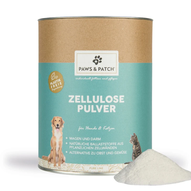 Paws & Patch ZELLULOSE Pulver für Hunde und Katzen