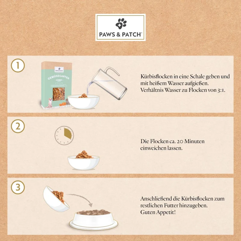 Paws & Patch KÜRBISFLOCKEN für Hunde