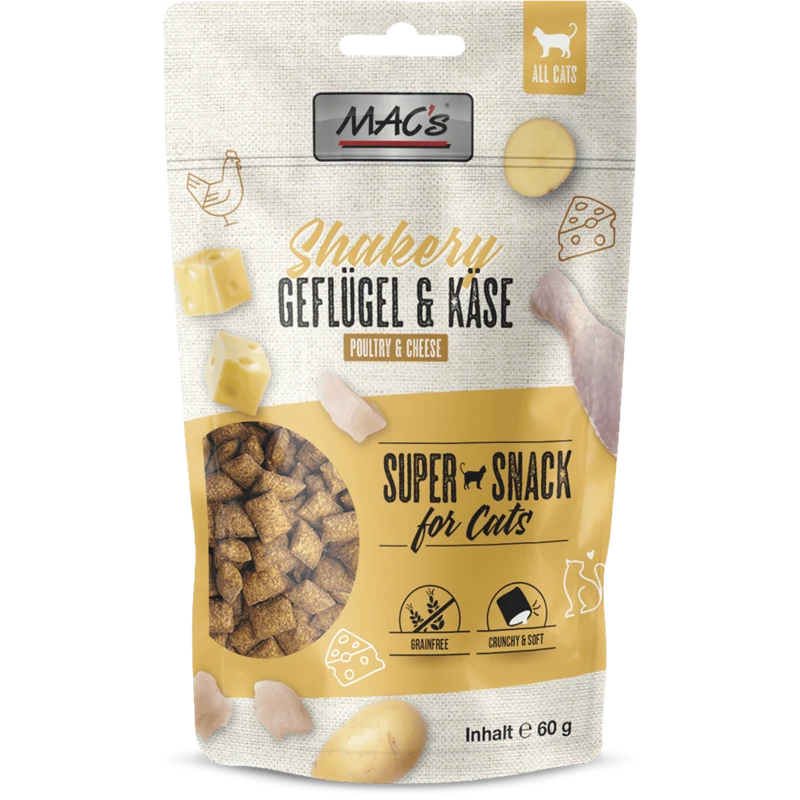 MAC’s Cat – Shakery Snacks Geflügel & Käse