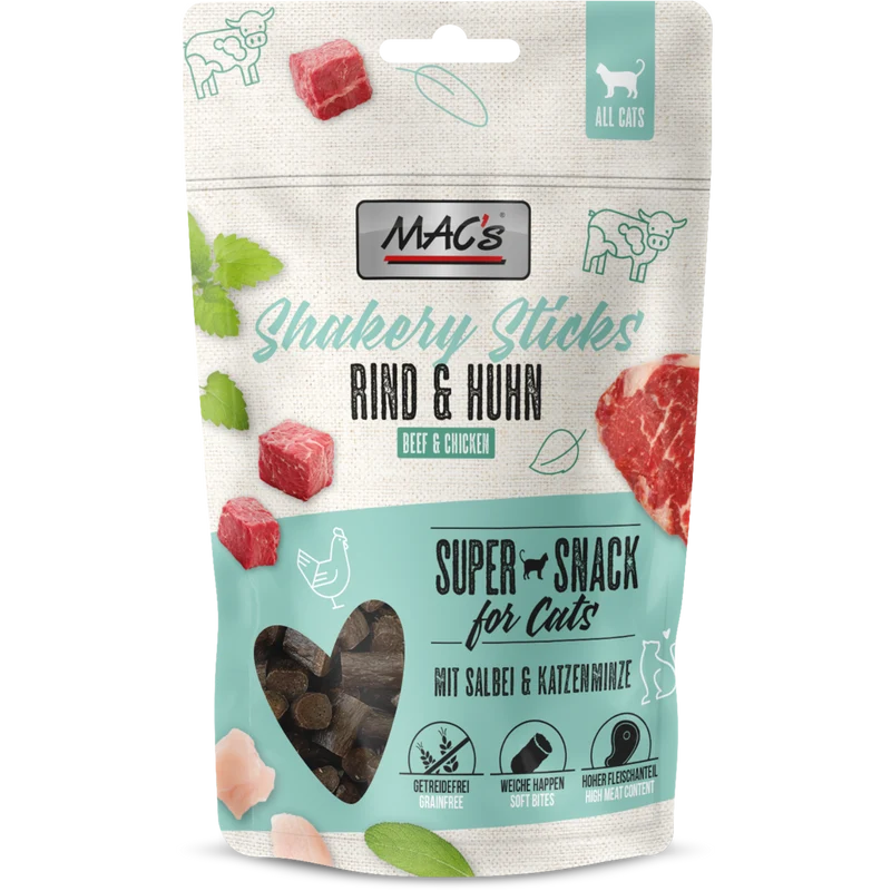 MAC’s Cat – Shakery Sticks Rind & Huhn