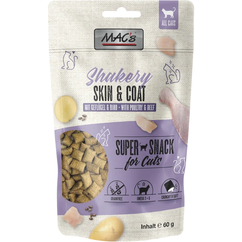 MAC’s Cat – Shakery Snacks Skin & Coat