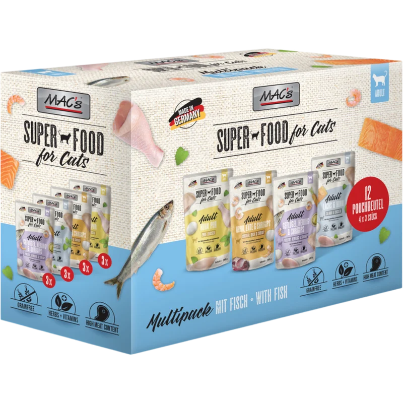 MAC’s Cat – Frischebeutel Multipack Mit Fisch 12 × 100g