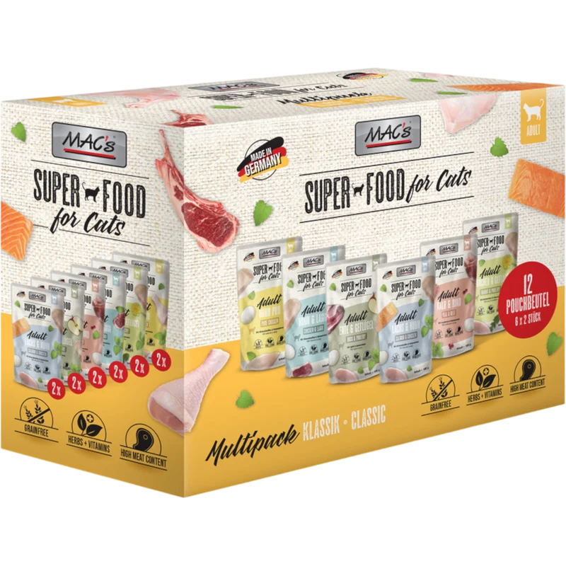 MAC’s Cat – Frischebeutel Multipack Klassik 12 × 100g