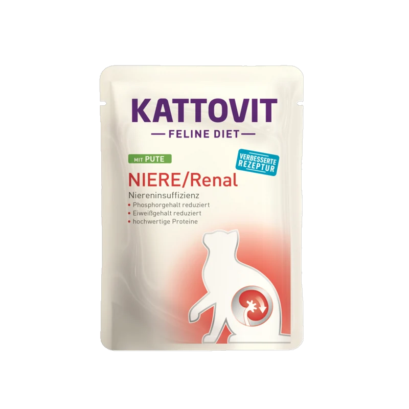 De Hun’nenhoff | Kattovit Feline Diet NIERE / Renal – Pute – Diät-Nassfutter für Katzen mit chronischer Niereninsuffizienz