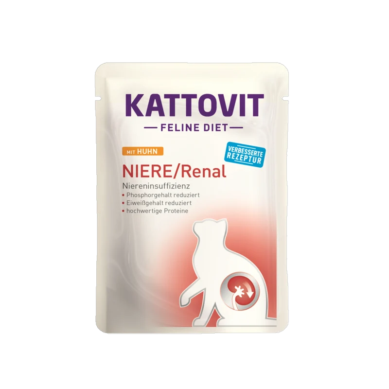 De Hun’nenhoff | Kattovit Feline Diet NIERE / Renal – Huhn – Diät-Nassfutter für nierenempfindliche Katzen