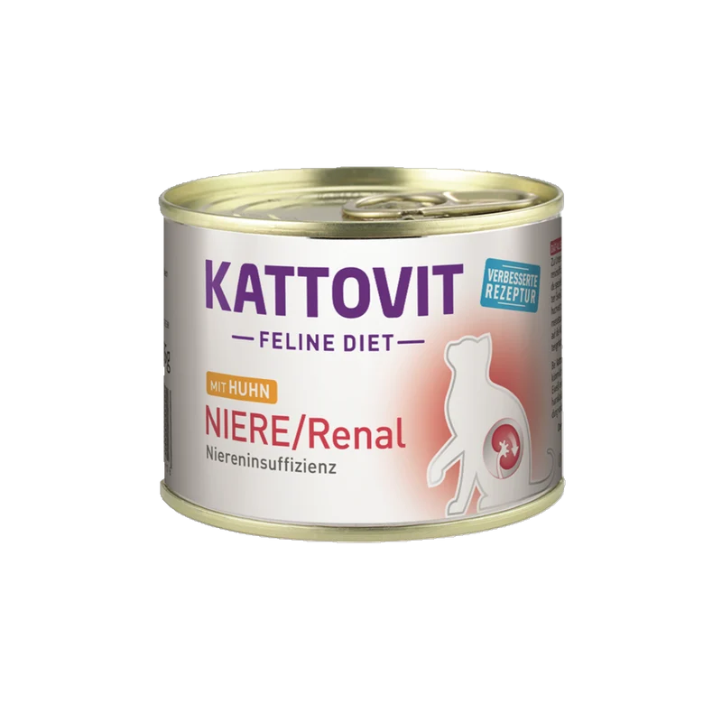 De Hun’nenhoff | Kattovit Feline Diet NIERE / Renal – Huhn – Diät-Nassfutter für nierenempfindliche Katzen