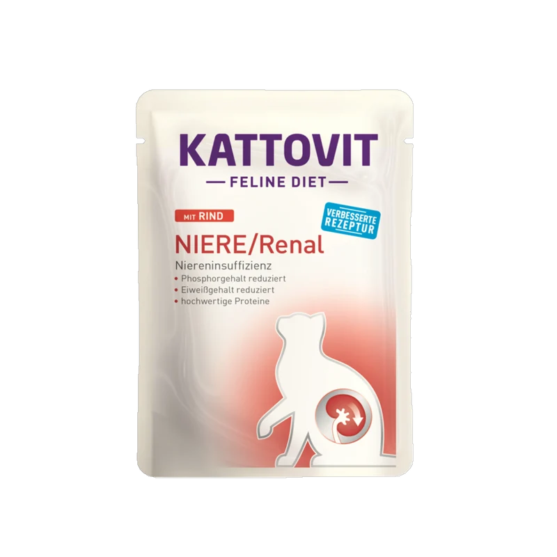 De Hun’nenhoff | Kattovit Feline Diet NIERE / Renal – Rind – Diät-Nassfutter für nierenempfindliche Katzen