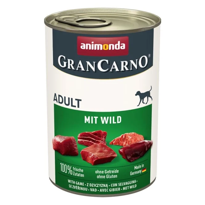 De Hun’nenhoff | Animonda GranCarno Schwein & Wild – Nassnahrung mit Wildbrühe und Distelöl