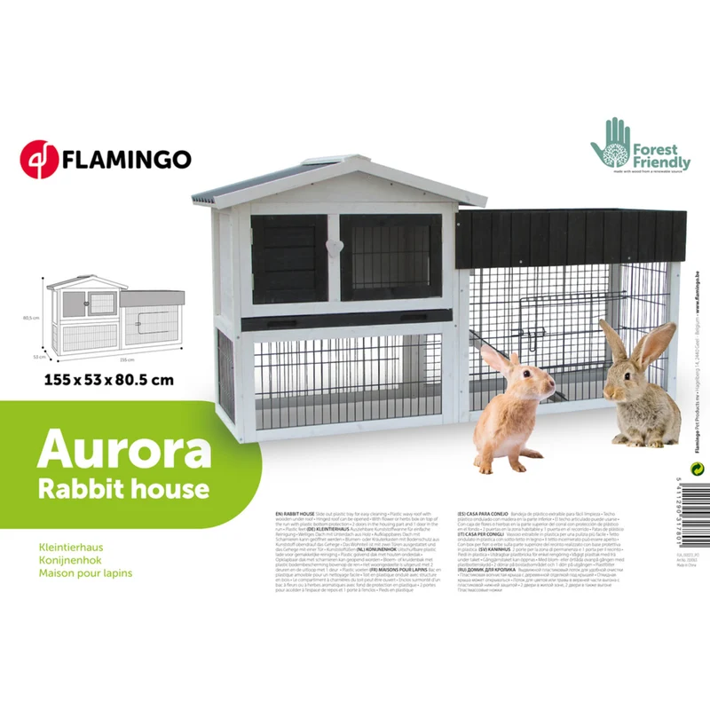 Kaninchenstall Aurora Rustic - Dein Traumzuhause für Langohren!