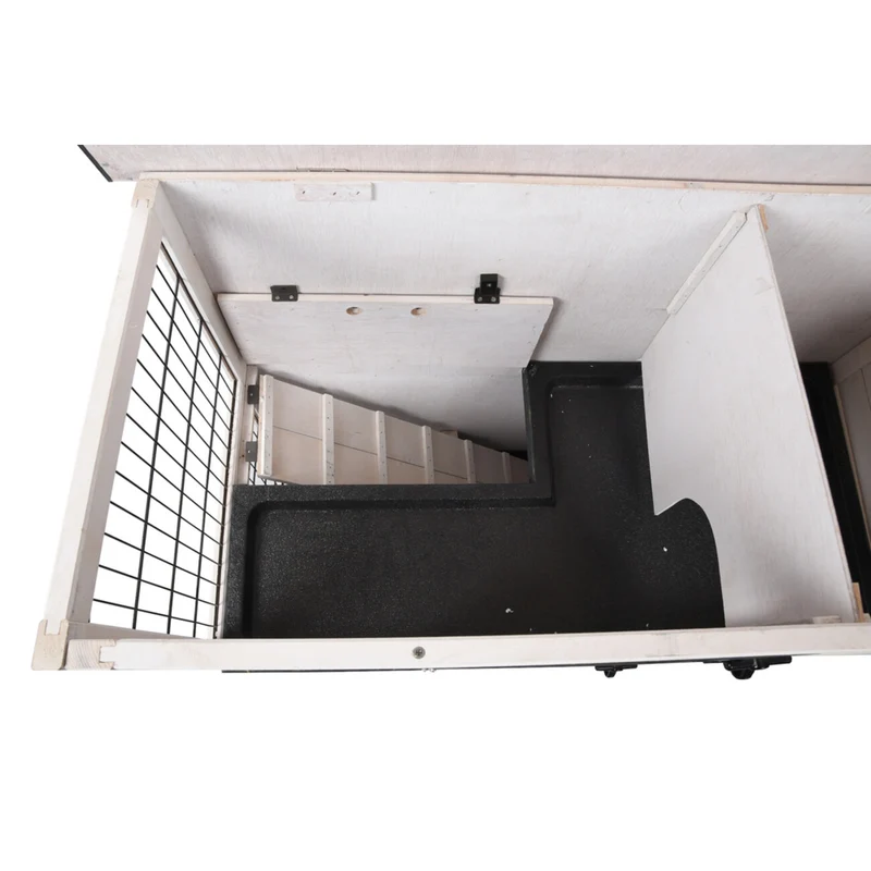 Kaninchenstall Combi 1 Rustic Grau