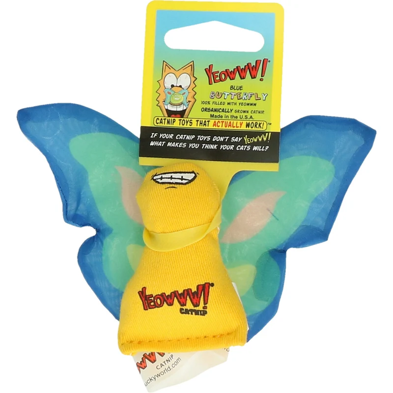 Butterfly Katzenspielzeug mit 100% Premium Katzenminze